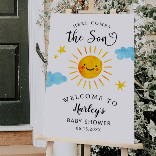 Sunshine Boy Baby Shower Welcome Sign (Creator Uploaded)