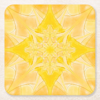 Sunshine Bright Square Paper Coaster