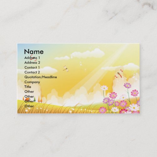 Sunshine Business Card