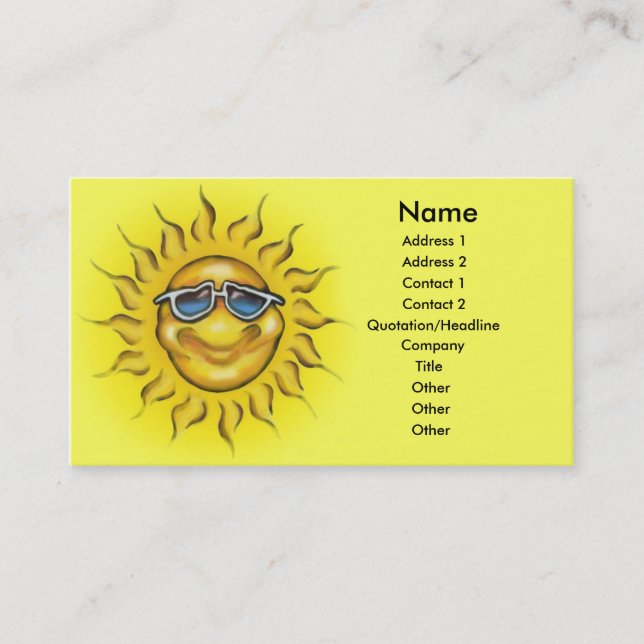 Sunshine Card (Front)