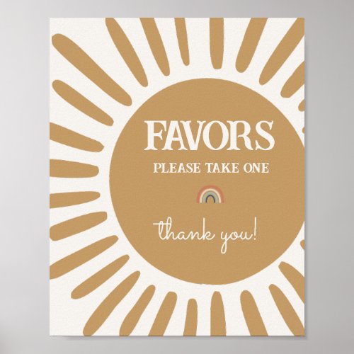 sunshine cards and gifts party sign