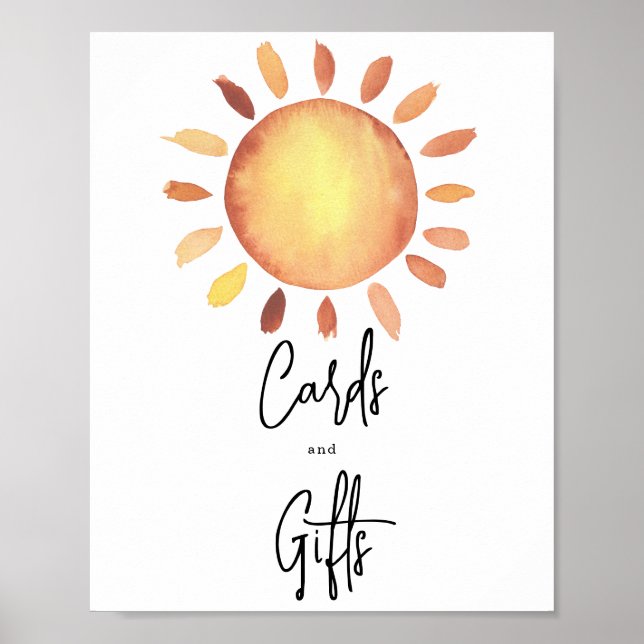 Sunshine cards and gifts poster (Front)