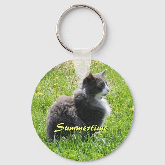 Sunshine Cat Keychain (Front)