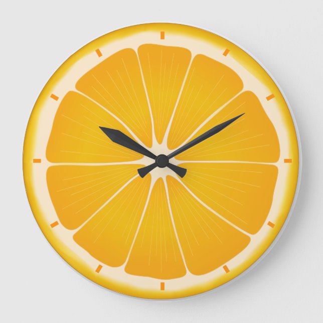 Sunshine Citrus Summer Time Wall Large Clock (Front)