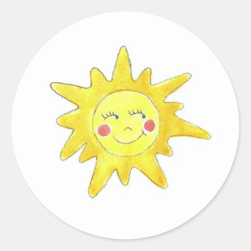 Sunshine Classic Round Sticker