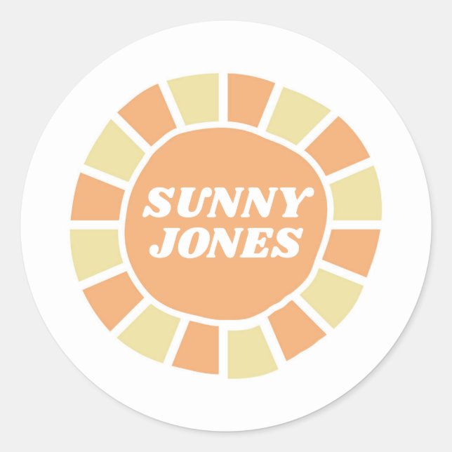 SUNSHINE CLASSIC ROUND STICKER (Front)