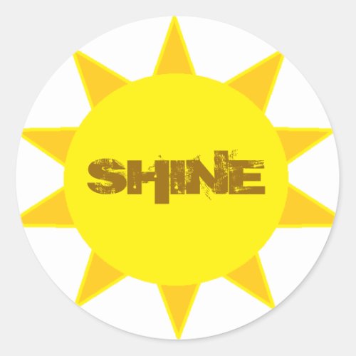 Sunshine Classic Round Sticker