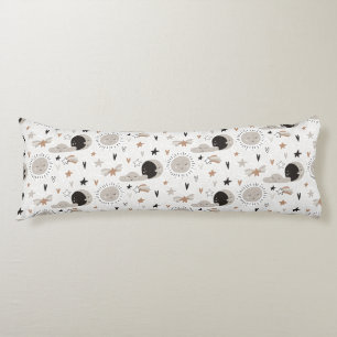 Sunshine, Clouds, Moons and Stars Body Pillow
