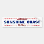 [ Thumbnail: Sunshine Coast - My Home - Australia; Hearts Bumper Sticker ]