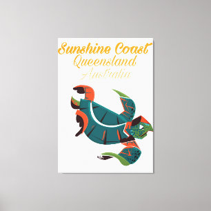 Sunshine Coast Queensland Australia Travel poster Canvas Print
