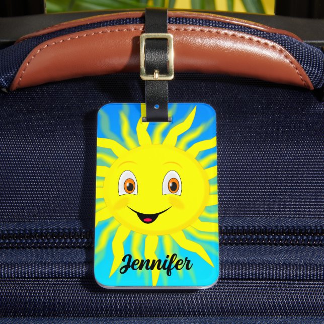 Sunshine Custom Name Luggage Tag (Front Insitu 2)