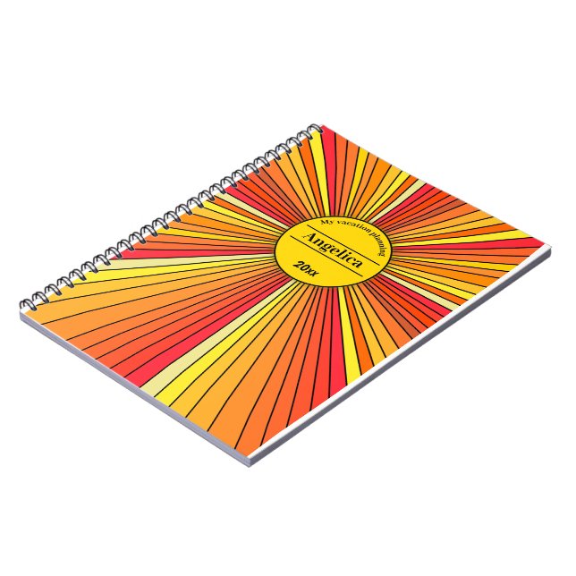 Sunshine Customizable Notebook (Left Side)