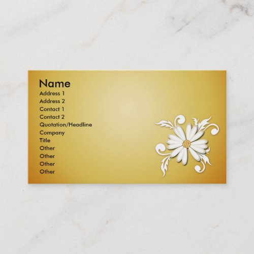Sunshine Daisy Business Cards