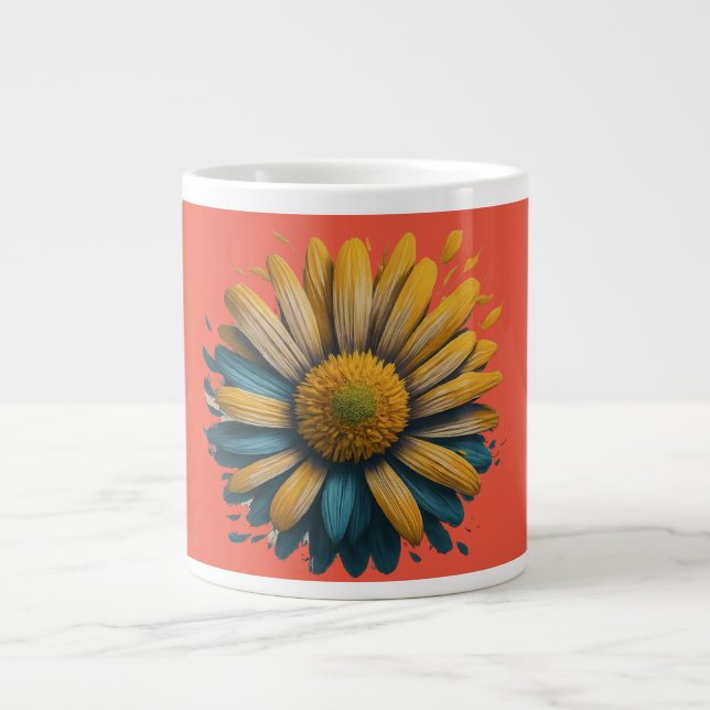 Sunshine Daisy Giant Coffee Mug (Front)