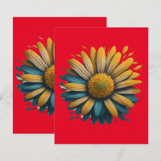 sunshine daisy Paper Sheet (Front/Back)