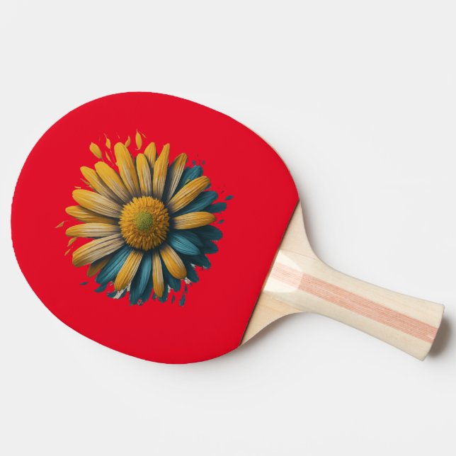 Sunshine Daisy Ping Pong Paddle (Side)
