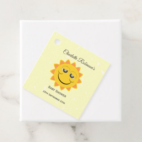 Sunshine Design Baby Shower Favor Tags