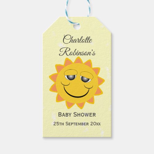 Sunshine Design Baby Shower Gift Tags