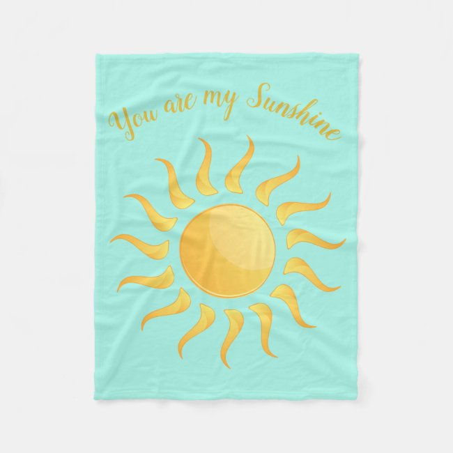 Sunshine Design Fleece Blanket