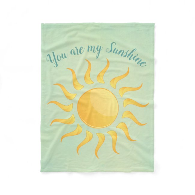 Sunshine Design Fleece Blanket