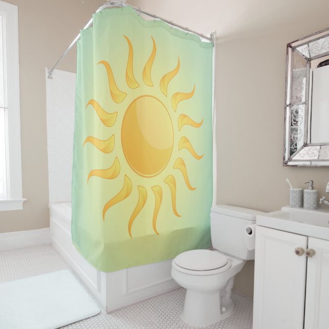 Sunshine Design Shower Curtain (In Situ)