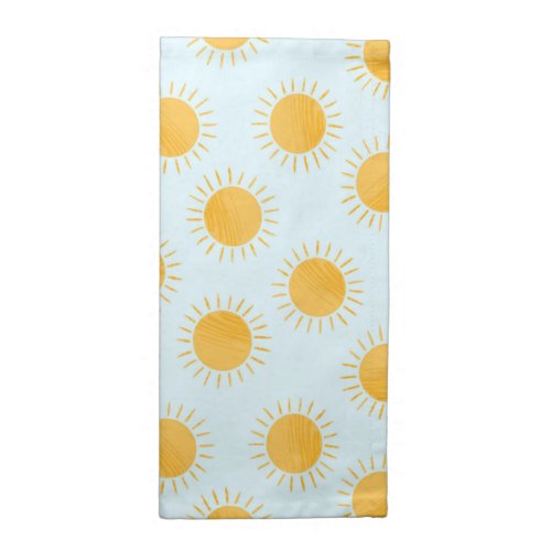 Sunshine Doodle Day Pattern Cloth Napkin