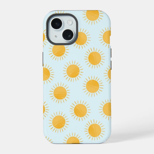 Sunshine Doodle Day Pattern Iphone Case (Back)