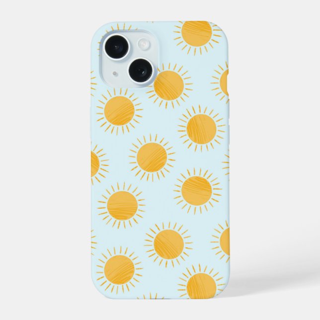 Sunshine Doodle Day Pattern Iphone Case (Back)
