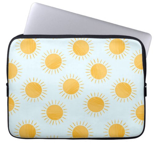 Sunshine Doodle Day Pattern Laptop Sleeve