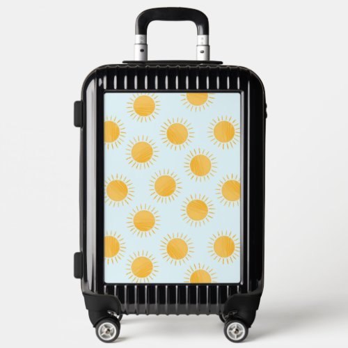 Sunshine Doodle Day Pattern Luggage