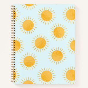 Sunshine Doodle Day Pattern Notebook
