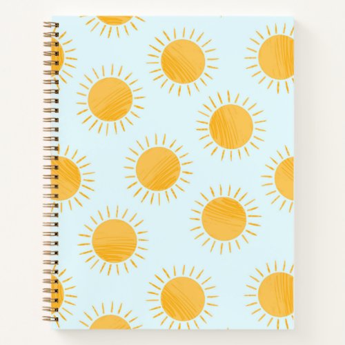 Sunshine Doodle Day Pattern Notebook