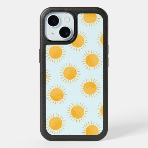 Sunshine Doodle Day Pattern iPhone 15 Case