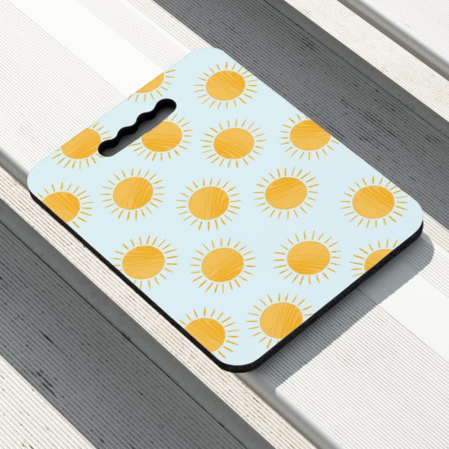 Sunshine Doodle Day Pattern Seat Cushion (In Situ)