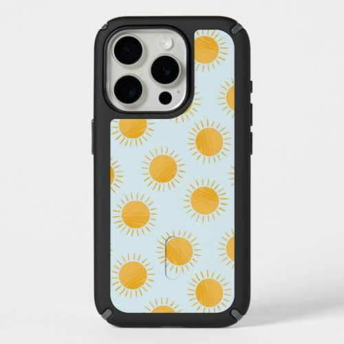 Sunshine Doodle Day Pattern iPhone 15 Pro Case