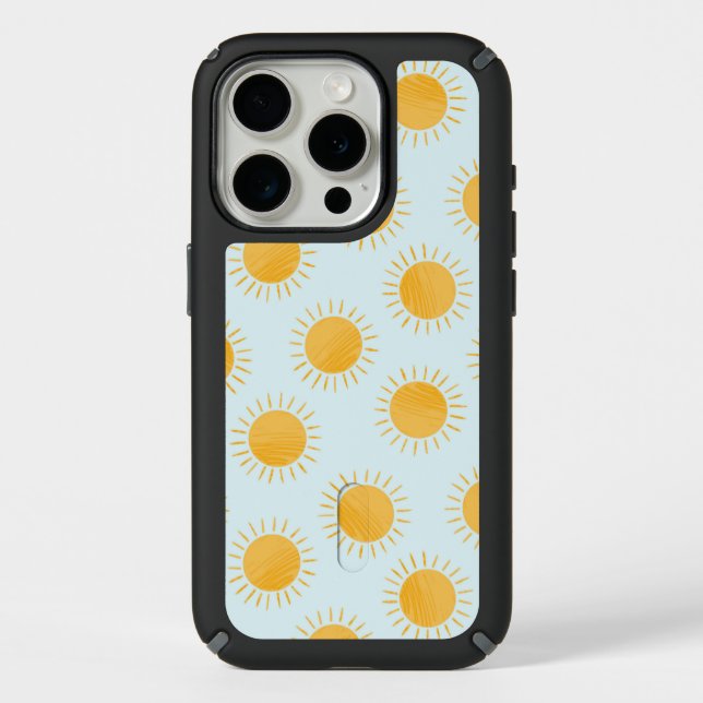 Sunshine Doodle Day Pattern Speck iPhone Case (Front)