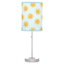 Sunshine Doodle Day Pattern Table Lamp