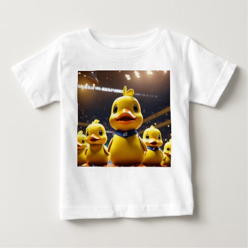 Sunshine Ducks Sweet Yellow Baby Tee for Little 