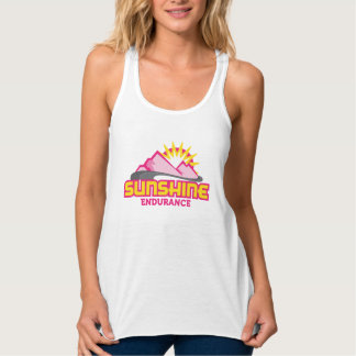 Sunshine Endurance Pink Running Tank Active Wear Top