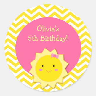 Sunshine Favor Stickers