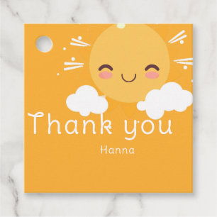 Sunshine  favor tags