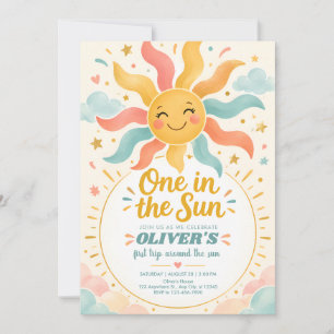 Sunshine First Birthday Invitation