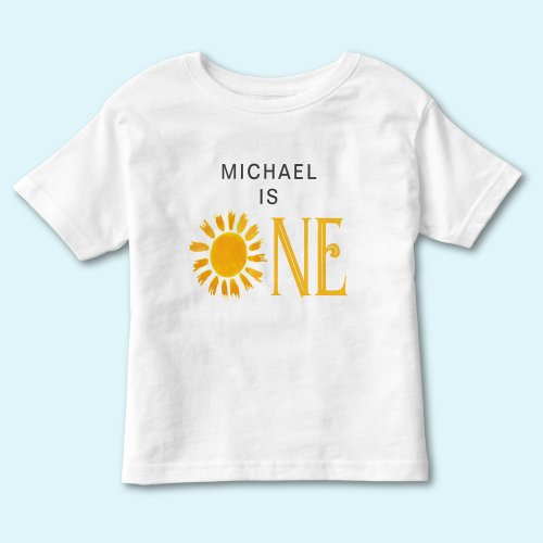 Sunshine First Birthday Personalized Toddler T_shirt