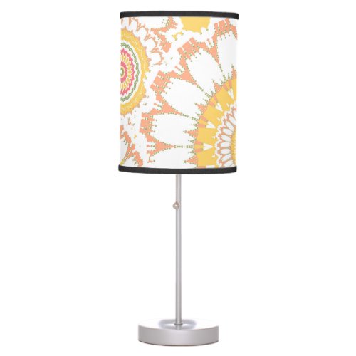 Sunshine Floral Mandalas Table Lamp