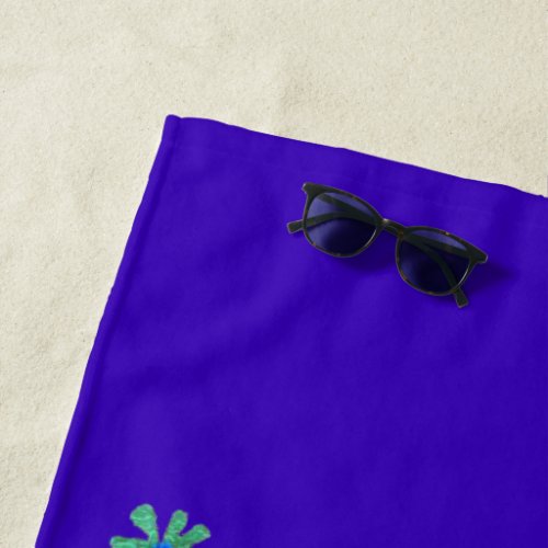 Sunshine Floral Pattern Design art Beach Towel