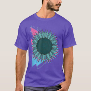 Sunshine Flower Blossom Synthwave Floral Vaporwave T-Shirt