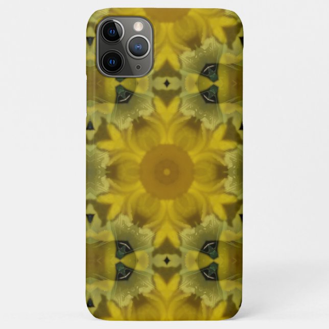 Sunshine Flower Burst Golden Case-Mate iPhone Case (Back)