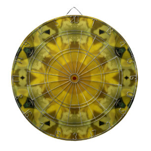 Sunshine Flower Burst Golden Dart Board