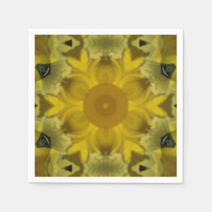 Sunshine Flower Burst Golden Napkins