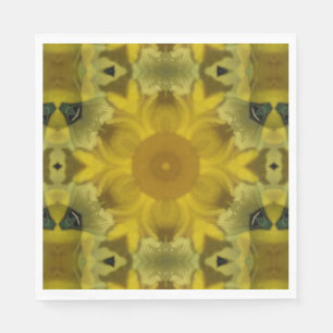 Sunshine Flower Burst Golden Napkins